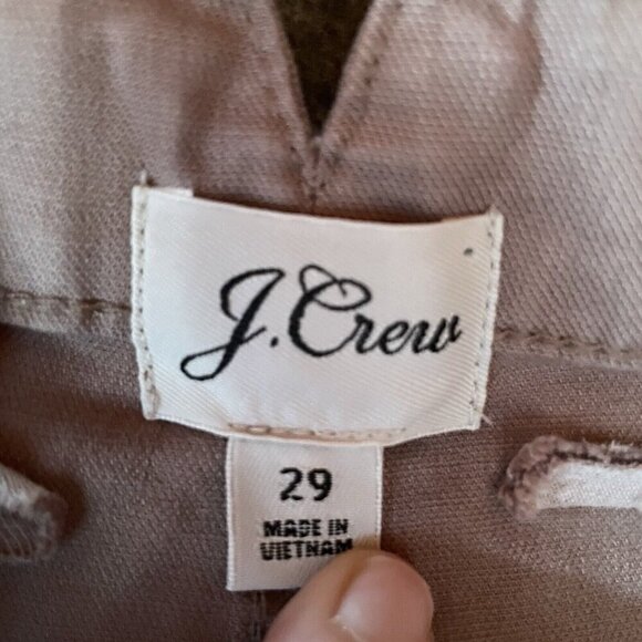 J Crew Womens Garment Dyed Cargo Pant in Chino Twill Sz 29 Tan Utility High Rise - Picture 7 of 7